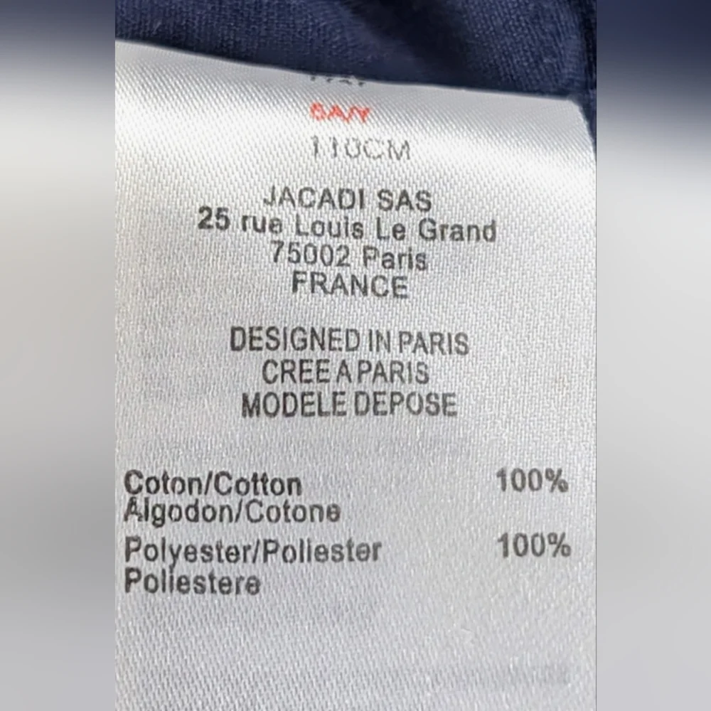 Jacadi navy hooded